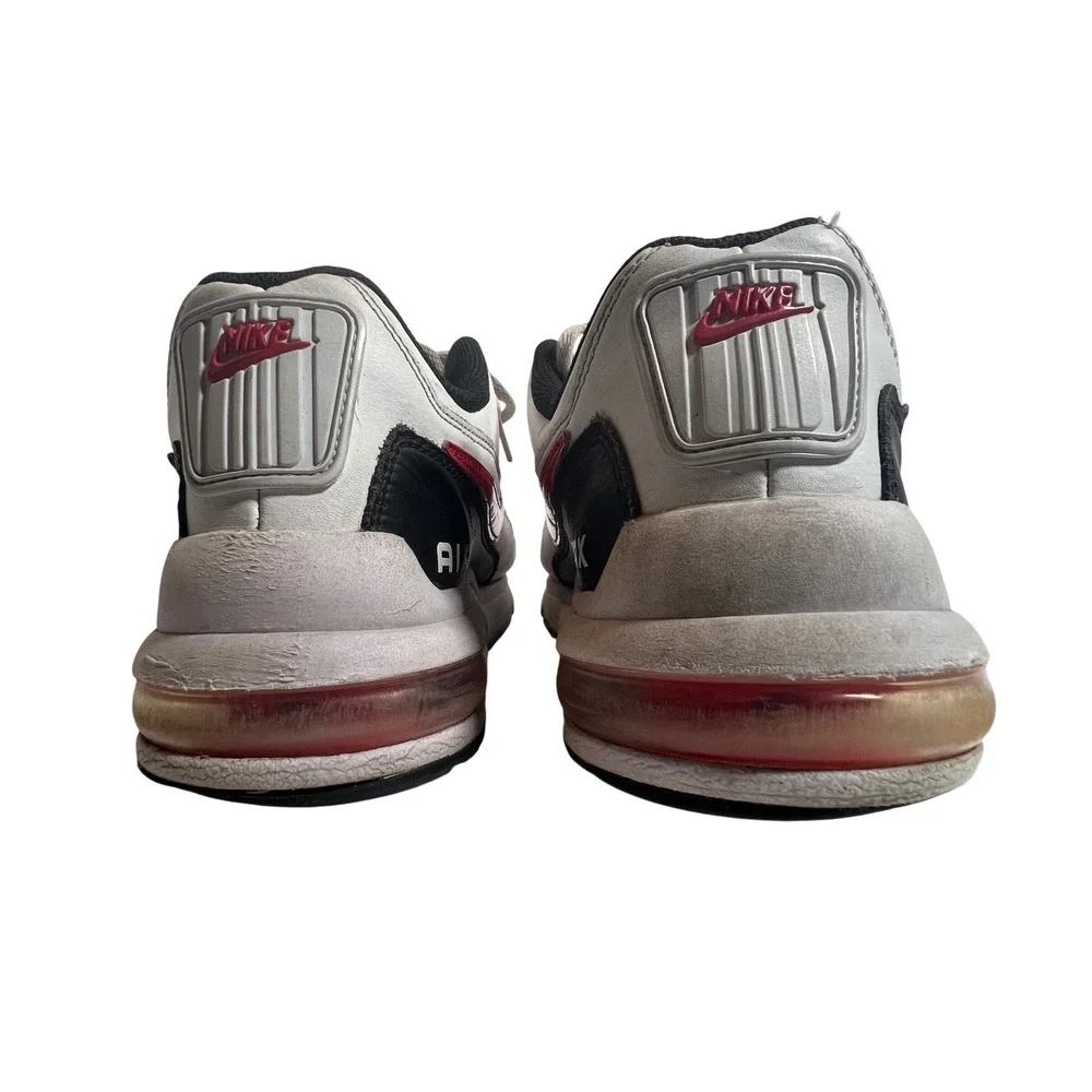 Nike Air Max LTD 3 Mens White‎ Red Black Leather Low Top Sneakers BV1171-100